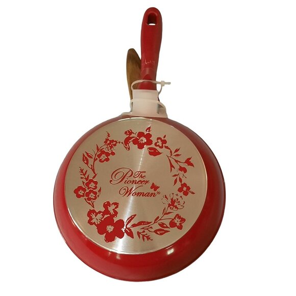 The Pioneer Woman Timeless Beauty Frying Pan & Spoonula Set 8" Pan + 12" Spoon - Picture 3 of 5